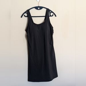 NWOT Duluth Trading Co Black Swimdress with Scoop Neck & Built In Shorts Size 6